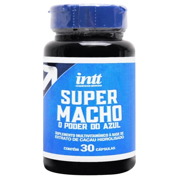 Super Macho O Poder Do Azul 30 Cápsulas Intt