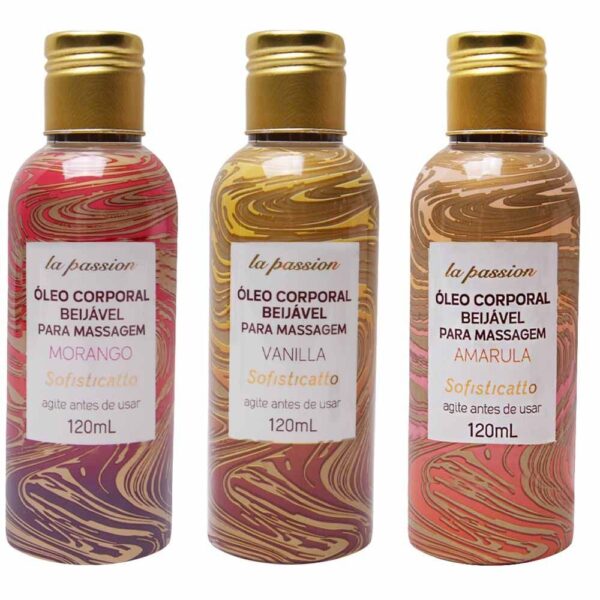 Óleo Beijável Massagem La Passion 120Ml Sofisticatto