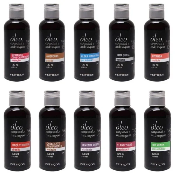 Óleo Aromático Para Massagem 120Ml Feitiços