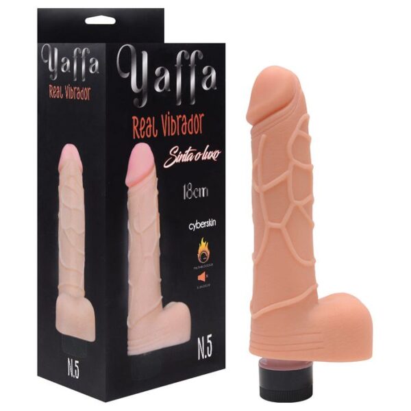 Pênis Vibrador Cyber Skyn 18 X 4Cm Yaffa