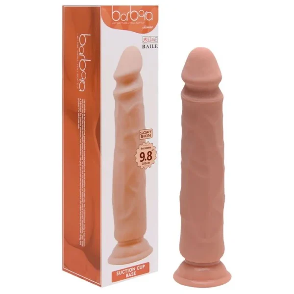 Pênis Maciço Ventosa Soft Skin Baile Sensual Love
