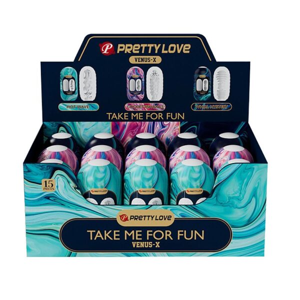 Egg Masturbador em Silicone - 1 Kit com 15 - Pretty Love - Image 2