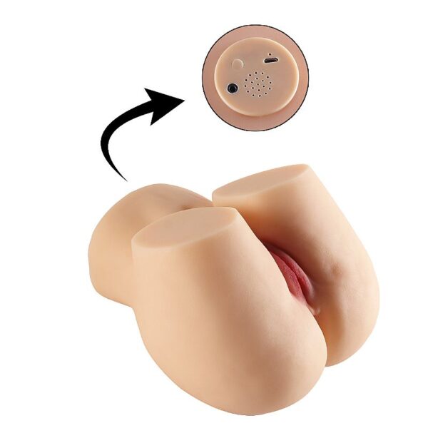 Masturbador Masculino - Formato Bunda - Vagina e Ânus com vibrador - SI